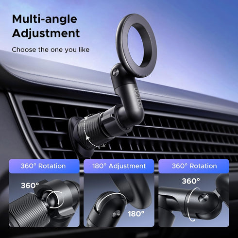 UGREEN 17 16 15 14 13 12 Phone Mount for Magsafe Air Vent Car Mount Magnetic Never Block Phone Holder Strengthen