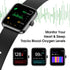 Smart Watch, Fitness Tracker with 45mm Touchcreen, Heart Rate Monitor, Blood Oxygen, Sleep Tracking Fitness Watch IP68 Waterproof Smartwatch for Women Men Compatible with Android iOS