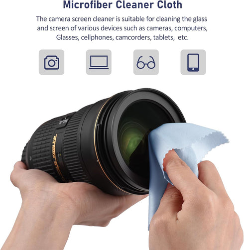 Andoer Microfiber Cleaning Cloth for Glasses, 10 10cm, 4pcs Premium Cloth for Lens/DSLR