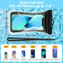 Universal Waterproof Phone Pouch Floating, Large Fully Protection Cellphone Dry Bag IPX8 Waterproof Case Compatible with iPhone 13 12 11 Pro Max XS XR X SE Samsung Galaxy S21 S20 S10 up to 7.0"-2 Pack