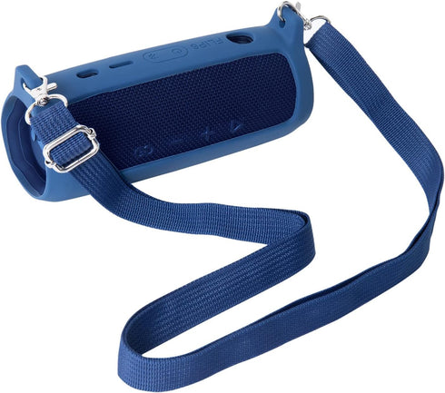 co2CREA Soft Silicone Case Replacement for JBL Flip 6 Portable Bluetooth Speaker (Blue Case)