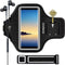Armband for Galaxy Note 20/10+/9/8, Sweatproof Running Exercise Bag with Fingerprint Touch/Key Holder and Card Slot