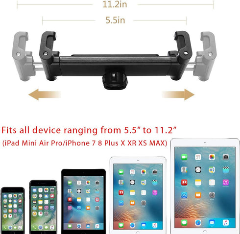 Lycan Series Marine Boat Tablet & Smartphone Pole Handlebar Mount for iPad Pro, GalaxyTab, and Phone 15 Pro Max