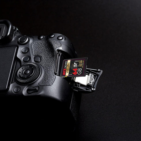 Ritz Gear 64GB High-Speed SDXC UHS-II SD Card, C10, U3, V90 for DSLR, Cinema-Quality Video Cameras