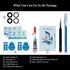 LOZOP 2 Sets 13/13 (2 Pieces/Set) Rear Camera Lens Glass Replacement with Adhesive Pre-Installed Compatible for iPhone