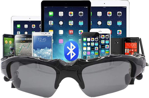 Wireless Bluetooth MP3 Sunglasses, Polarized Lenses, Music Sunglasses Stereo Headphone for iPhone, Samsung, Most