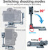 LEAPLIEXT 90 1/4" Aluminum Camera L Bracket, Folding Vertical/Horizontal Shooting Mount, Arca-Swiss Groove, Cold Shoe