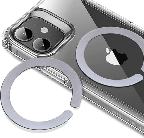 6 PCS Adhesive Metal Ring Stickers for Phone Case, Magsafe Sticker Case Thin Converter for iPhone 12/13/14