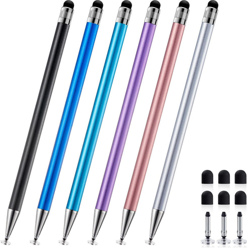ChaoQ 2-in-1 Stylus Pen for Touchscreen, 6pcs High Sensitivity and Precision Stylus Pens
