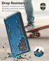 FNTCASE Samsung Galaxy S23 Ultra Case: Rugged Shockproof TPU, Military Grade Drop Protection, Kickstand, Blue.
