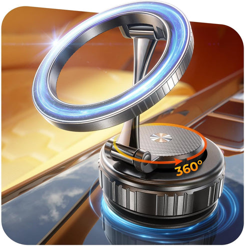 Haassue 2026 Ultimate Vacuum Magnetic Car Phone Holder 109+LBS Super Strong Suction &