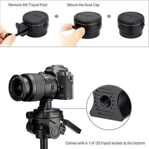 JJC EF-EOS M Auto Focus Lens Mount Adapter for Canon Sigma Tamron EF EF-S Lens to Canon EOS M50, M6, M5, M3, M200