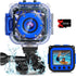 PROGRACE Kids Waterproof Camera for Boys, Gifts for Age 3-14, Underwater Video Camera with Card