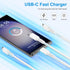USB C Samsung Super Charger 25W Fast Charging Cable for Galaxy S23 Ultra S22 S21 S20 FE 5G S10 A14 A54 A53 A13 A24 A23 A03S Z Fold 4 Note 20,2Pack PD Andorid Charger Cord for Pixel 7 7A 6A 6 Pro 5A 4 by Cebkit