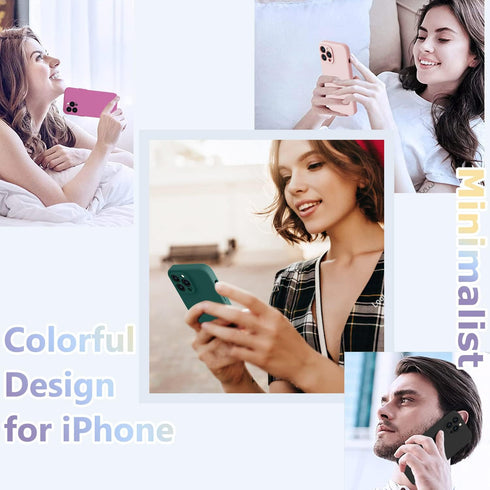 BossKiss iPhone 13 Pro Case, Pine Green Premium Silicone with Camera Protection & 2 Screen Protectors