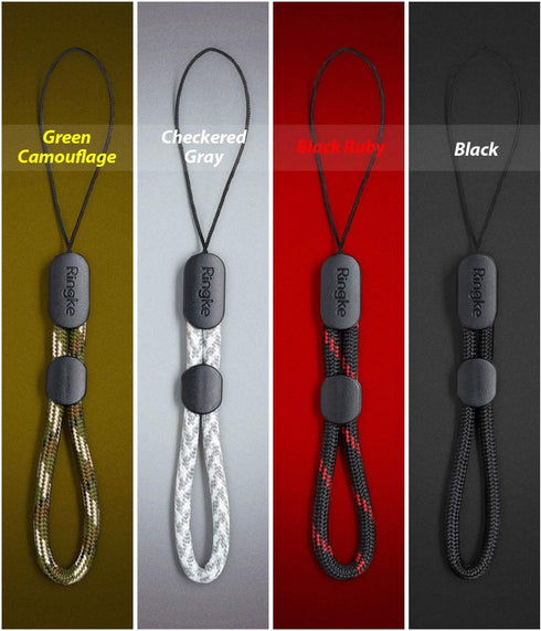 Ringke Lanyard Finger Strap, Durable Parachute Cord Phone Strap, Adjustable for Phone, Camera, Key - 4 Pack