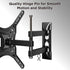 INLAND Stand(05416) 23- 55 3D +15~ -15Tilt; +90~ -90 400x400,Max 66lbs ProHT Articulating TV Wall Mount TV Full Motion