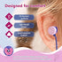 Donut Kids Earbuds, Earbuds for Kid Size Wired Earphones & in-Ear Headphones with Microphone and Lovely Earbuds Storage Case Gifts for School Girls and Boys (Purple)