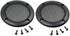 2PCS 3.5 Inch Car Speaker Grill Cover Guard Protector with Black Metal Mesh and 8 Screws Included