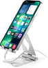 Adjustable Aluminum Cell Phone Stand Holder for Desk, Compatible with iPhone 14/13/12/11 Pro Max, Samsung, All