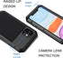 Lanhiem iPhone 11 Metal Case, Heavy Duty Shockproof Rugged Case with Built-in Glass Screen Protector, Black