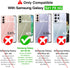 Rayboen Crystal Clear Hybrid Case for Samsung Galaxy S21 FE 5G with 2X Soft Screen Protector, Slim Shockproof Cover.