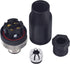M12 4 Pin Male & Female Socket Panel Aviation Wire Connector, 12mm Outdoor Waterproof IP67, 4 Sets