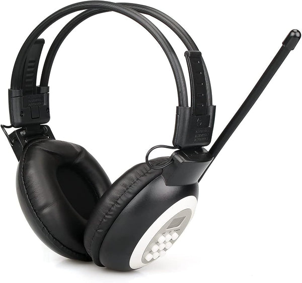 Retekess TR101 Digital Wireless FM Radio Headphones for Mowing, Walking, Riding - AA Battery Powered (Pack of 1)