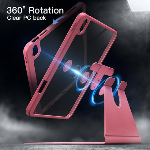 JETech (A16) 11th/10th (2025/2022) 360 Rotating Case for iPad Generation with Pencil Holder, Degree Rotation Protective
