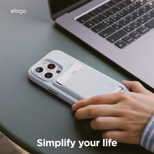 elago Magnetic Wallet Card Holder 2-Cards Compatible with MagSafe for iPhone 15, 14, 13, 12 Series