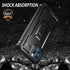 Dexnor for iPhone 12 Pro Max Case, Heavy Duty Military Grade Protection, Built-in Screen Protector, Kickstand, Dark