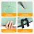 Leather Cord Organizer Bag, Waterproof Travel Case for Charger & Electronic Accessories, Portable Tech Organizer (Light