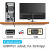 5.9FT, 1080P HDMI to VGA Adapter Cable Gold-Plated HDMI Male to VGA Male High-Definition Video Converter, Used