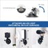 Strong Suction Cup Mount for Dashboard, LED Mic Travel Lighting Accessories for Makeup, Adjustable Car Dash