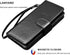 NJJEX Wallet Case for iPhone XR - PU Leather with 9 Card Slots, Detachable Kickstand, Magnetic Cover (Black)