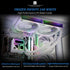 Frozen 240 Cooler,240 TL-M12W AMD/AM4/AM5,Intel LGA1851/1700/1150/1151/2011 Thermalright Infinity White CPU Water Aio
