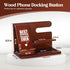 Grandpa Gifts, Wood Phone Docking Station, Nightstand Organizer for Grandpa, Christmas Stocking Stuffers, Birthday Gifts