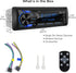 DOVOX MP3 2.1A Bluetooth Car Stereo Marine Radio: Single Din LCD Display Audio System - Indash Multimedia Player