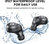 X9 Wireless Earbuds, Bluetooth 5.3 Waterproof Stereo Earphones with Touch Control and Microphone, Deep Bass, Green-Gray