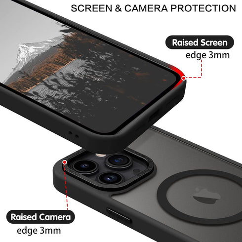 BENTOBEN iPhone 11 Pro Max Magnetic Case: Compatible with MagSafe, Translucent Matte Shockproof Protective Cover - 6.5"