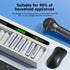 Mspalocell 12 Bay AA AAA Battery Charger, USB High-Speed Charging, Independent Slot, for Ni-MH Ni-CD Rechargeable