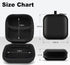 MOLOVA Square Earbud Case, Portable EVA Carrying Bag with Carabiner for Earphone, SD Memory Card, Red