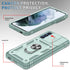 Military Grade Drop Shock Protection Case for Samsung Galaxy S21 FE 5G, Built-in 360° Rotate Ring Stand