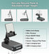 Joymate Bluetooth Speaker Phone Stand with Charging Function, 360° Rotable Adjustable Holder, HD Surround Sound, Black