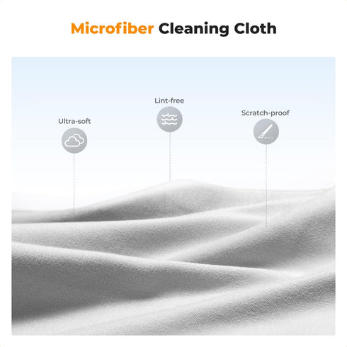 K&F CONCEPT 60ML x1 x1 Headset, Lens Cleaner Spray Kit | Glasses Cleaner + Microfiber Cleaning Cloth | Lens and Screen