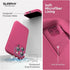 SURPHY iPhone 15 Pro Case (6.1 inch, 2023) - Liquid Silicone, MagSafe Compatible, Hibiscus + 2 Pack Screen Protector.