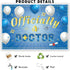 INNORU 6x4ft Officially a Doctor Backdrop Banner, Doctor Graduation Photography Backdrop Durable Fabric Congrats Grad