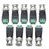 BNC Male Balun Connector 28 Pcs Coaxial Cat5 to BNC Male Connector and BNC to 2 Screw Camera Terminal Male Adpater for CCTV Surveillance Video Cameras Coaxial/Cat5/Cat6 Cable to BNC Male Connector