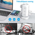 AOFO 12 4 USB(1 10Ft Tower Power Strip Flat Plug with Outlets USB C), Surge Protector Charging Station with Overload