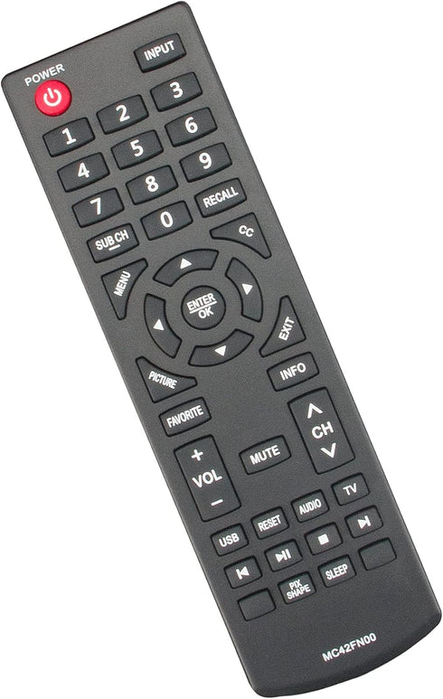 MC42FN00 Sub Replacement Remote Control for Sanyo LCD TV, Compatible with FW32D25T, FW42D25T, FW65D25T